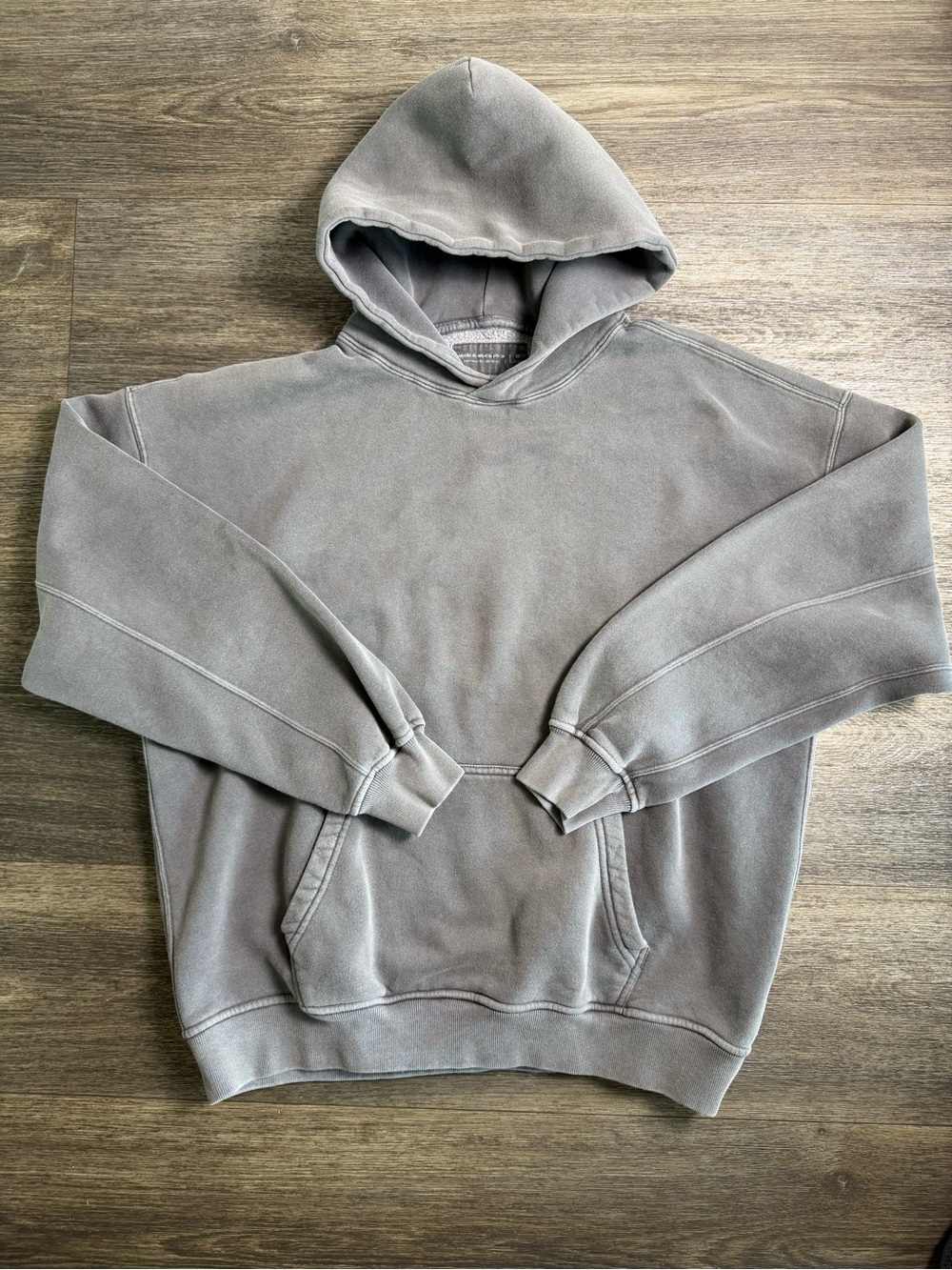 Abercrombie & Fitch Vintage Washed Gray Hoodie